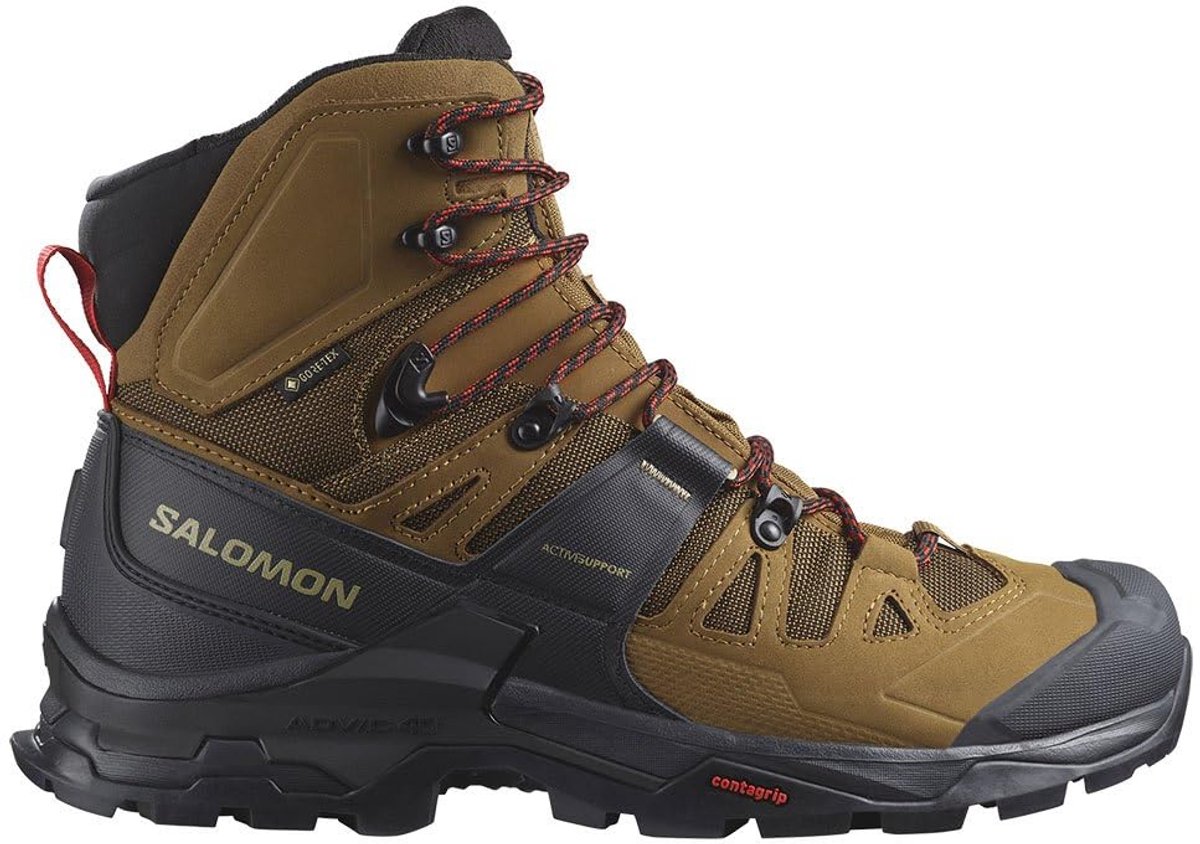 SALOMON QUEST 4 GORE-TEX Homme RUBBER / BLACK / FIERY RED 44.2/3