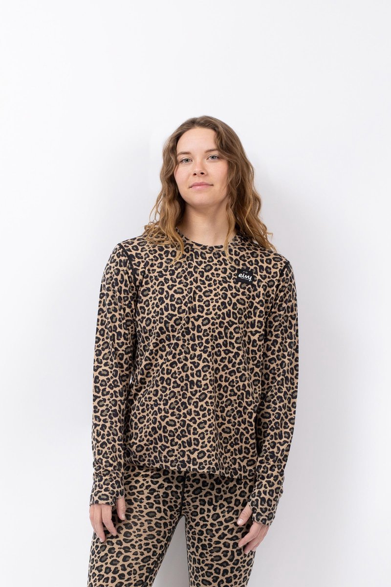 EIVY Loose Fit Merino Wol Top - Luipaard - L