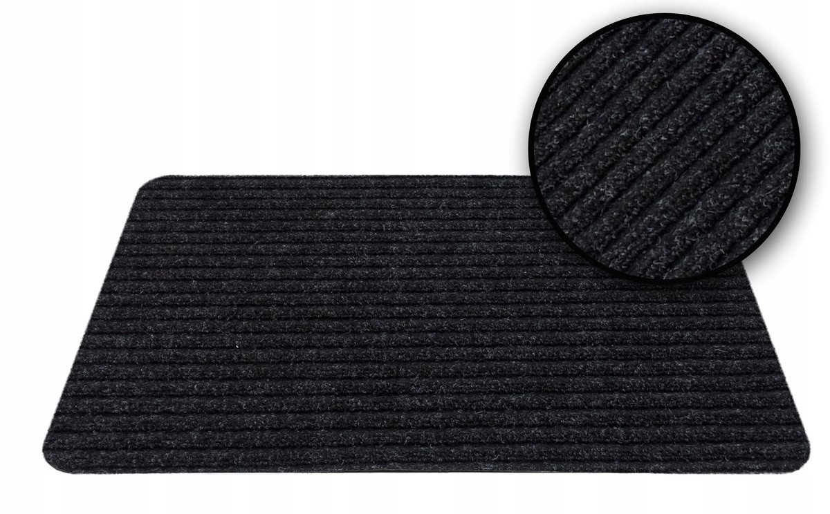 OLSZA Antislip Deurmat Buiten 40x60cm - Vuil- en Wateropvang Zwart