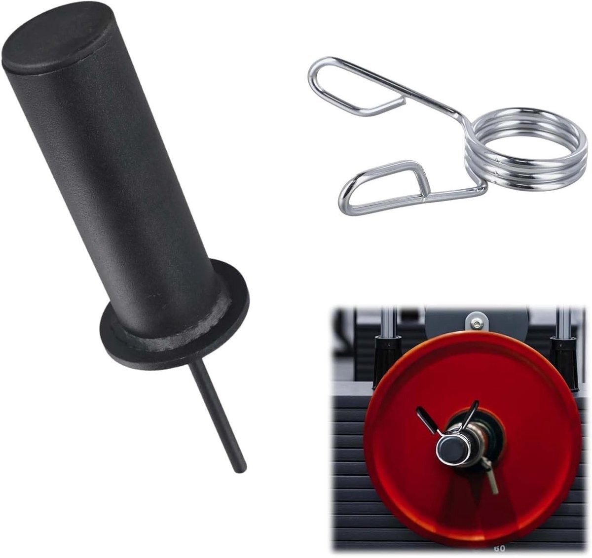 Extra gewicht pin voor sportschool, 10 x 100mm + 3 veerringen, metalen gewicht stapelpunt, ideaal voor fitness en krachttraining