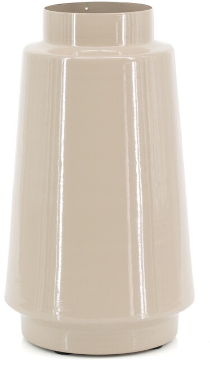 Metalen vaas Tora S glossy sand