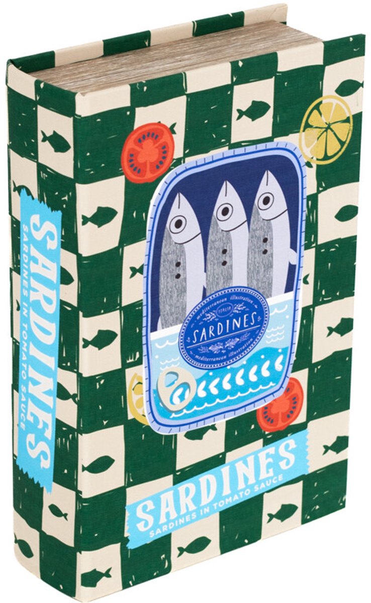 Opbergboek Sardine Green 27x18cm