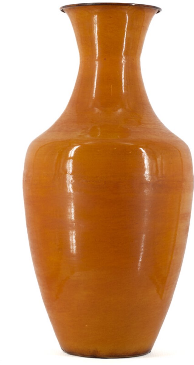 Metalen vaas tangerine