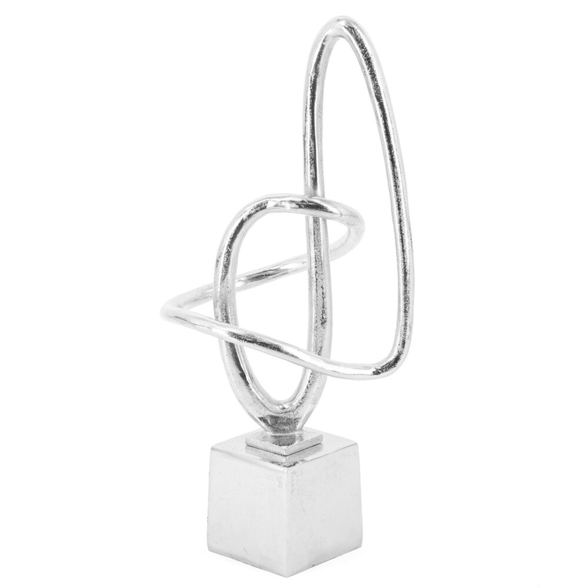 Beeld krul zilver