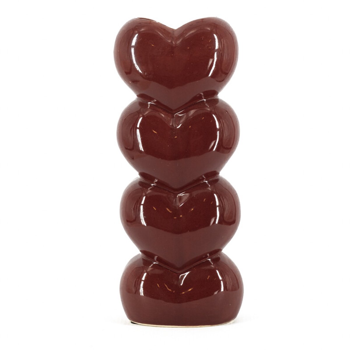 Aardewerk vaas Hearts M