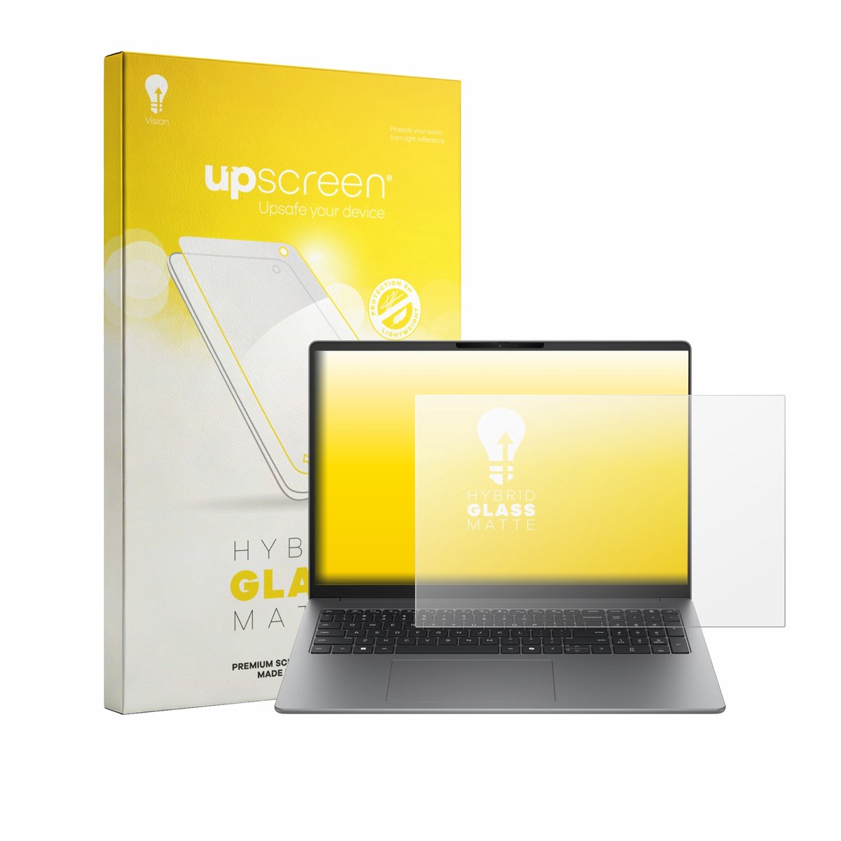 upscreen - Screenprotector voor HP 200 G2i 16" - Folie Beschermfolie Beschermglas matte
