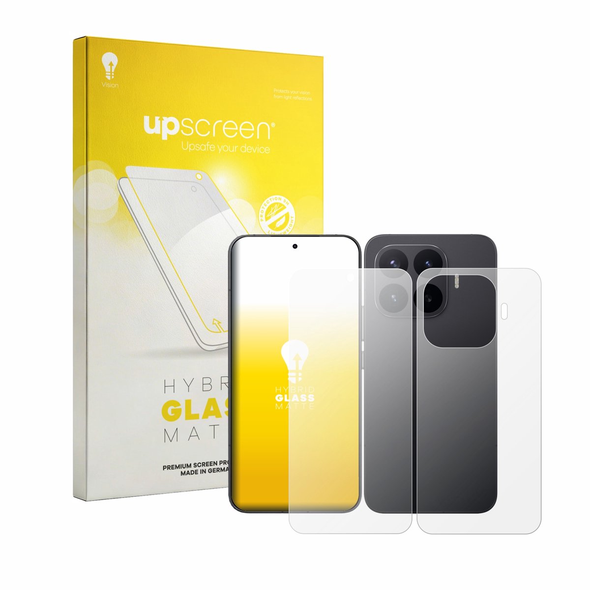 upscreen - Screenprotector voor Xiaomi 17T Pro (Voor+Achter) - Folie Beschermfolie Beschermglas matte