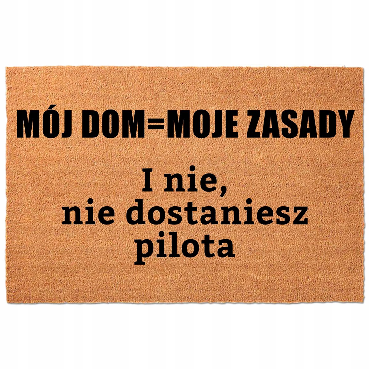 Kokosmat Deur "Mijn Huis = Mijn Regels" - Grappige Entree Mat 40x60cm