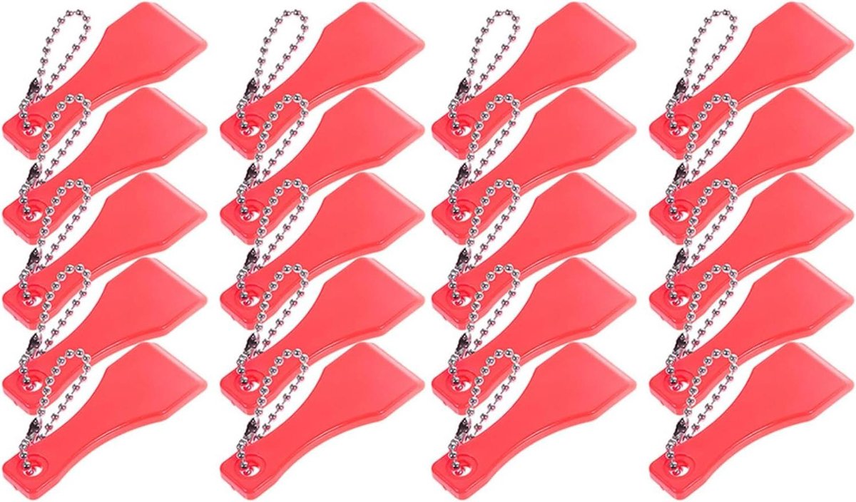Krasgereedschap Set - Ticket Krabbers - Loterij Tickets - Sleutelhanger Ontwerp - 50 Stuks - Multi