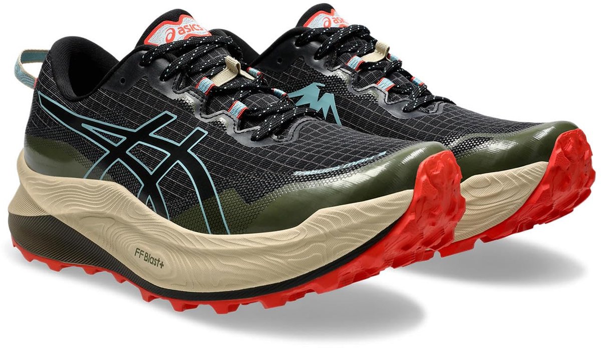 Asics Trabuco Max 3 Trailschoenen Veelkleurig Man Zwart
