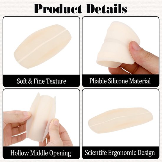 Set van 6 Siliconen Bh-Haakjes, Zachte Bh-Haakjes, Antislip Schouderpads voor Comfort en Ondersteuning voor Vrouwen en Meisjes (Meerkleurig) — afbeelding 4