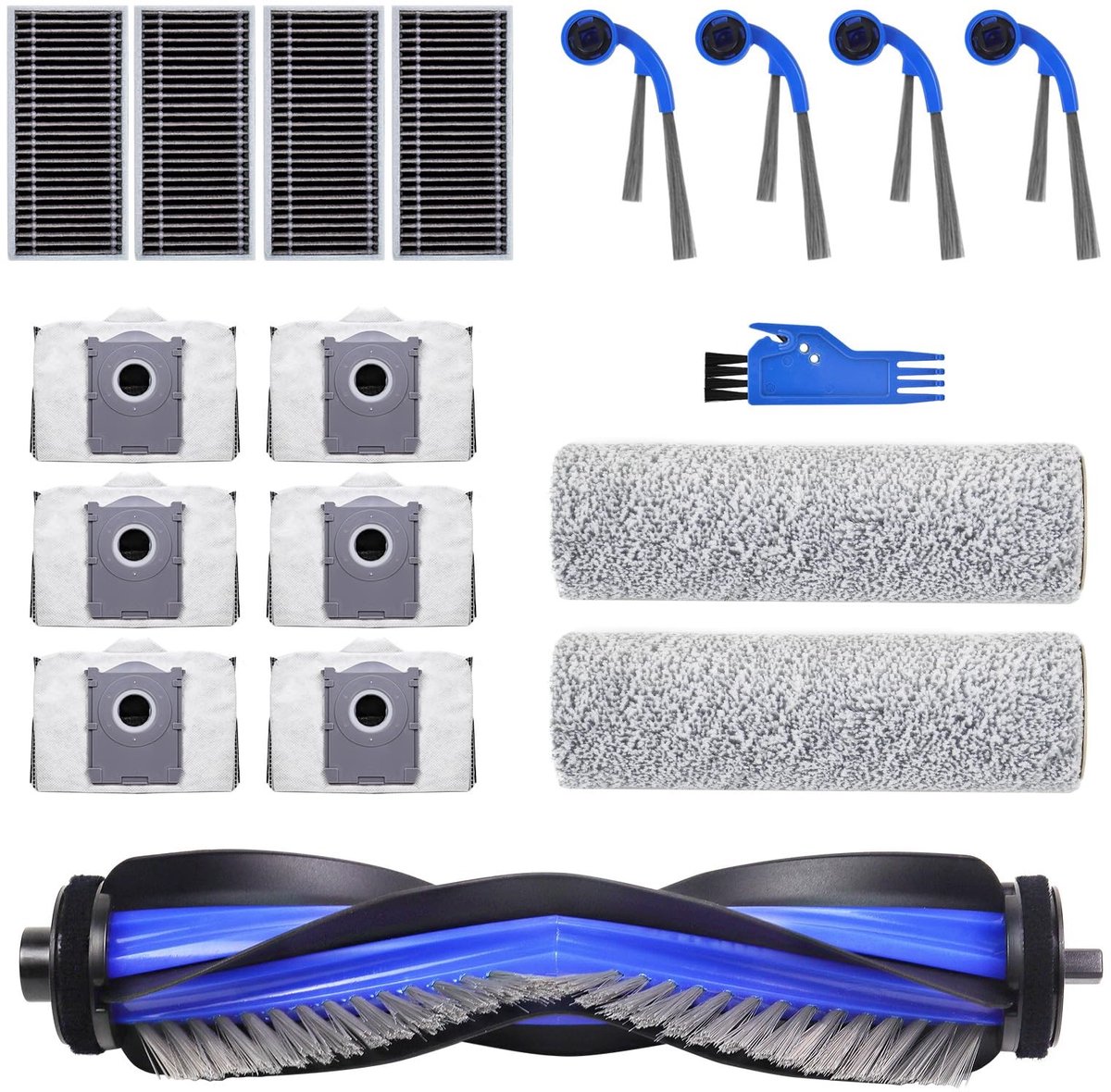 Accessoires voor Ecovacs Deebot T80 Omni - 1 Borstel, 4 Filters