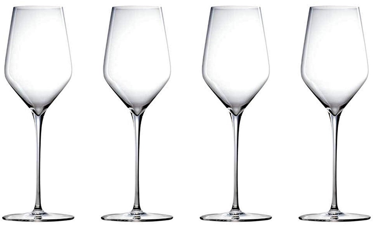 Witte Wijn Chalice Set van 4 - 330 ml - Transparant Glas