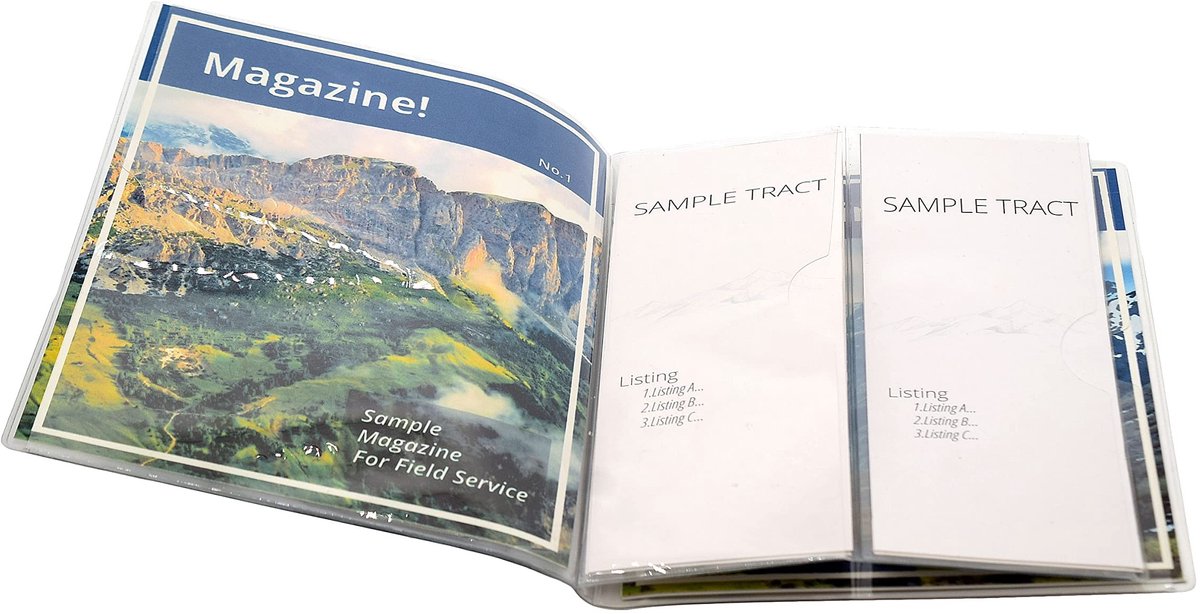 Vinyl Magazine en Tract Organizer - Transparant
