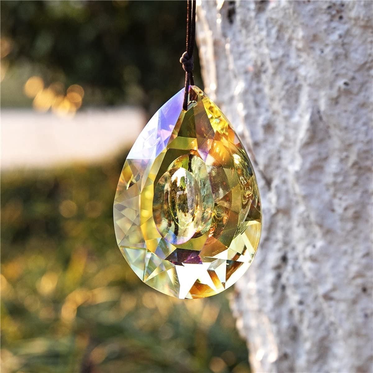 Prism Pendant - Crystal Glass 7cm
