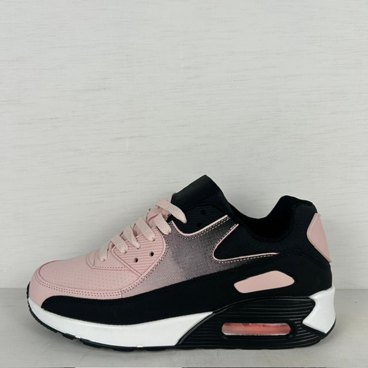 Air sneaker lichtroze zwart Roze / 40