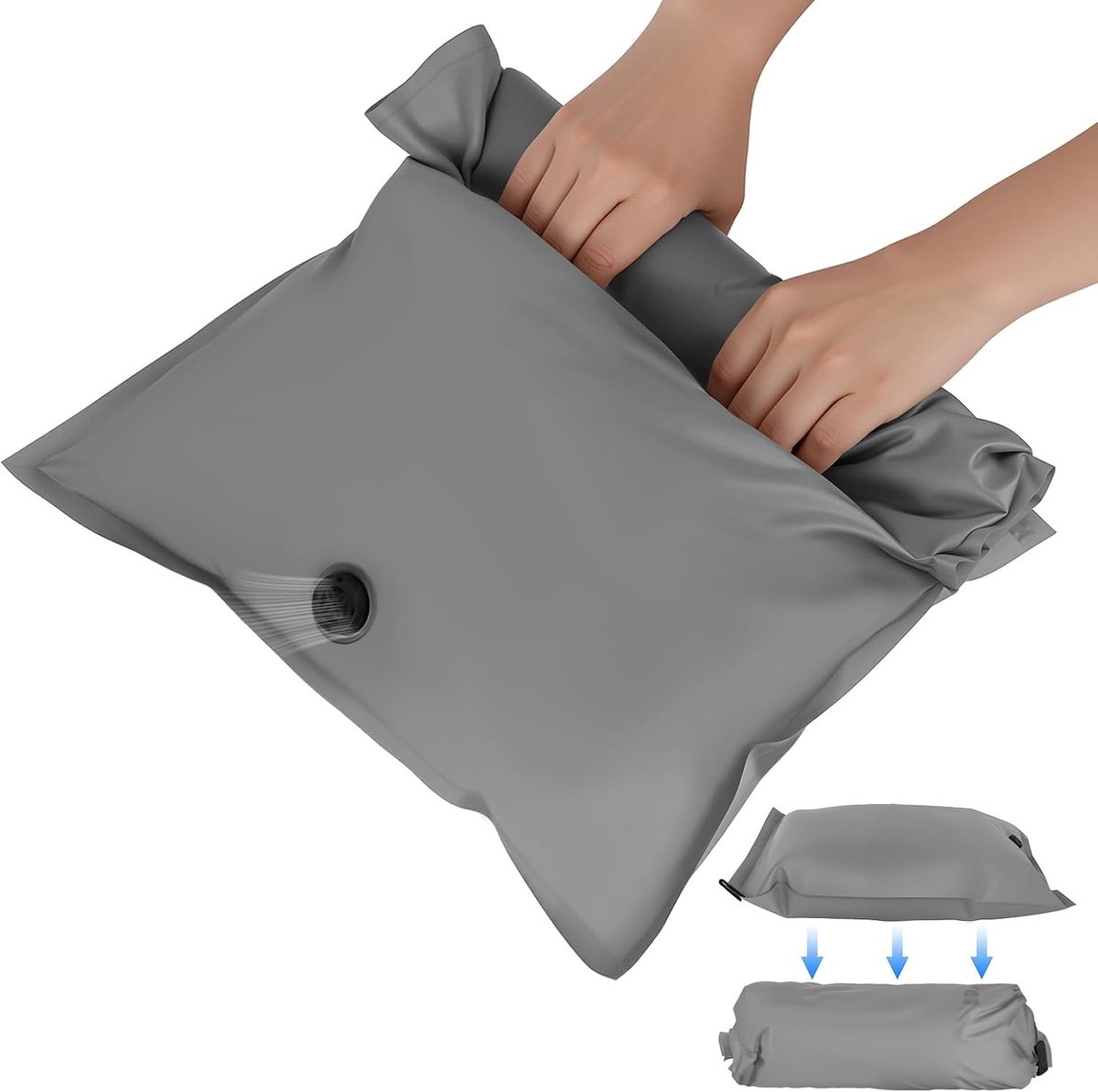 Set van 2 Herbruikbare Stof Vacumeerzakken voor Kleding - Compressie Reisaccessoires voor Koffer, Kast en Inpakken