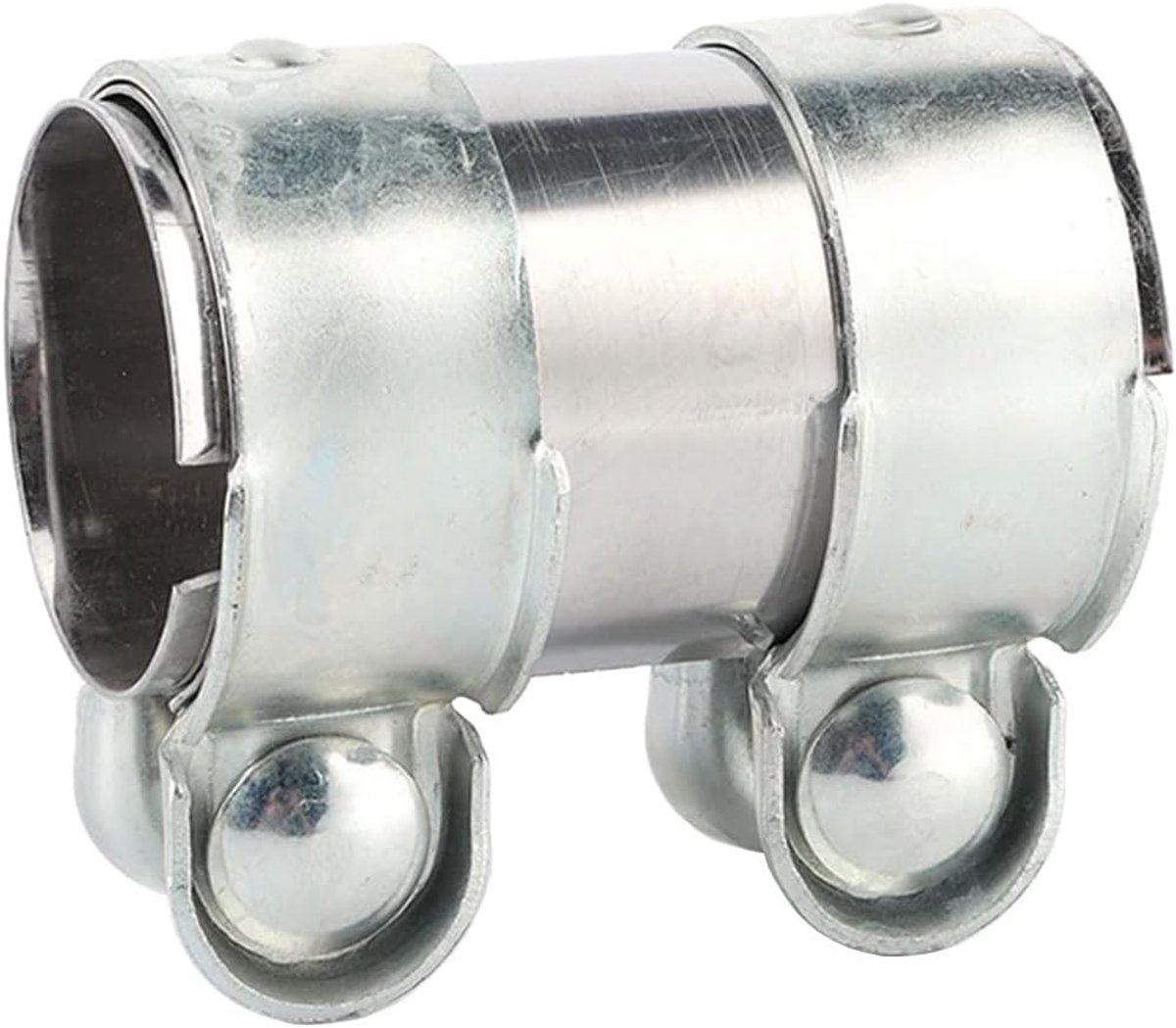 Exhaust Pipe Clamp 42mm - RVS Klem voor Uitlaatverbinding, Dubbele Klem voor Uitlaatsysteem, Duurzame en Betrouwbare Verbinding