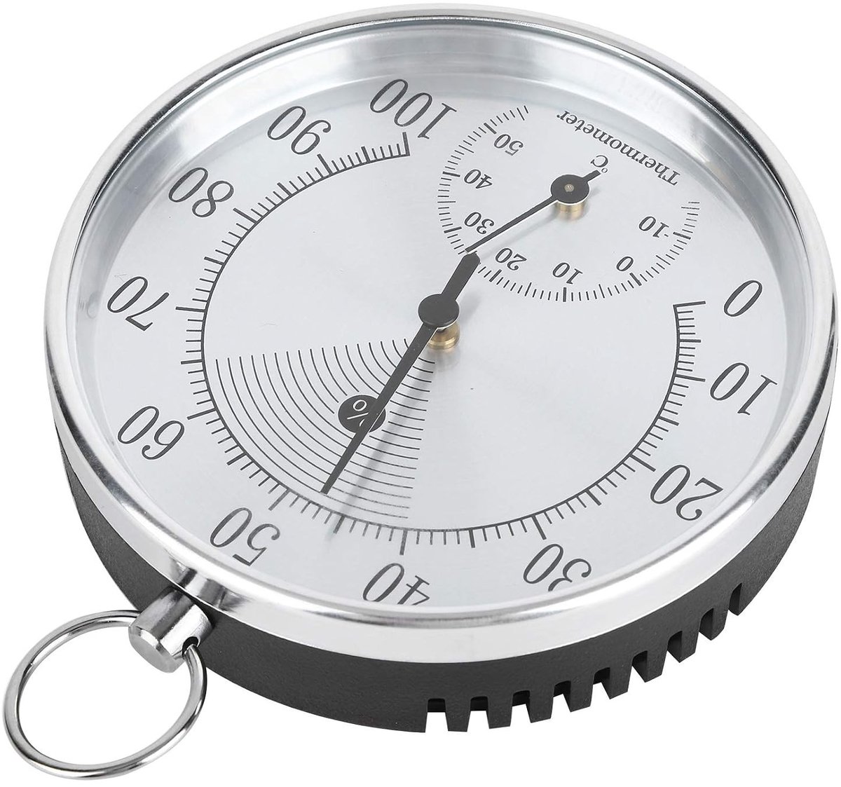 Thermometer en Hygrometer voor Binnen en Buiten met Hangring - Temperatuur- en Vochtigheidsmeter voor de Kweekkas en Huishoudelijk Gebruik