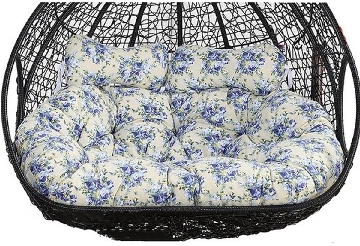 Dubbele Hangstoel - Eierstoel Hangmat - Buiten Ontspannen - Waterdicht Zonbestendig - 150x110 cm - Grijs