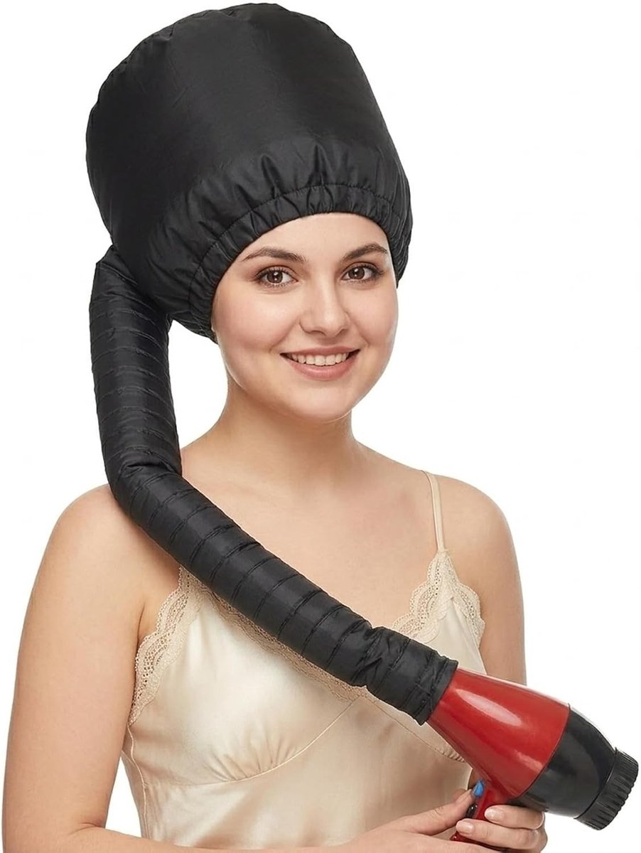 Verstelbare Haardroger Kap met Diffuser voor Professionele Krullen, Diepe Reiniging en Styling, 85 cm Slang voor Alle Haardrogers, Salonresultaat