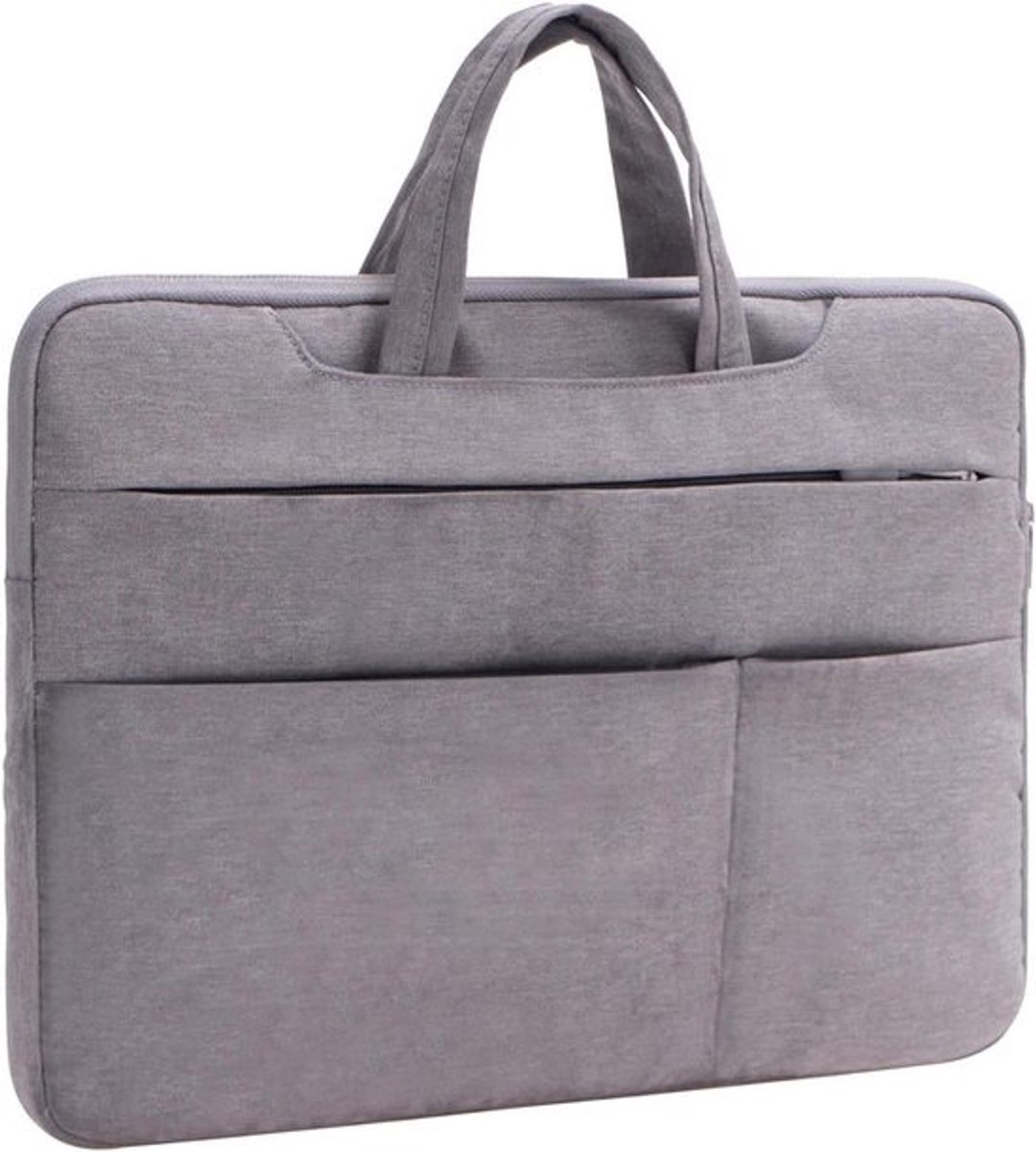 Laptoptas Beschermhoes - Laptop Sleeve - Veilig Vervoeren - Schokbestendige Bescherming - 30 x 25 x 13 cm - Grijs
