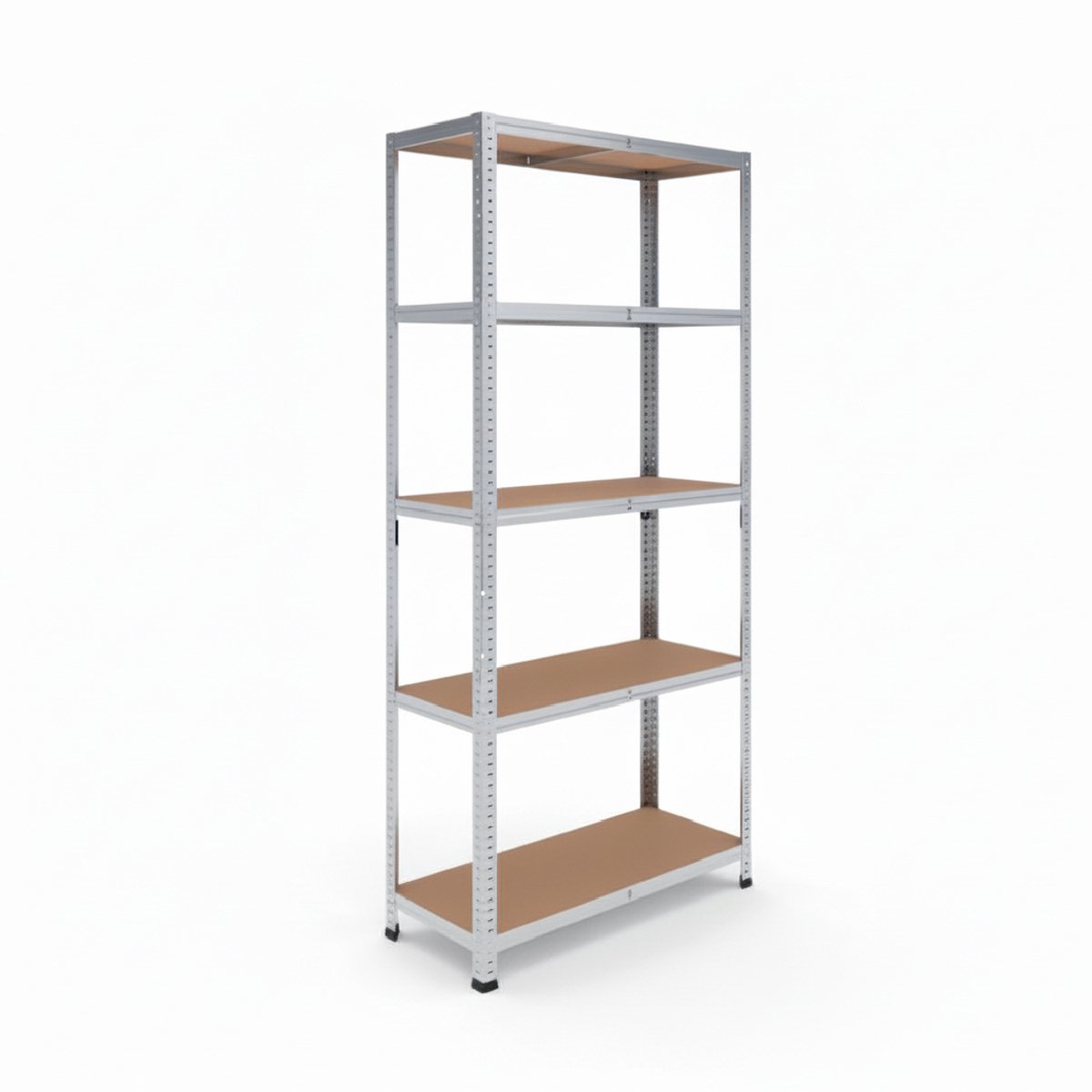 rackfriends metalen stellingkast - 210x100x40 cm - verzinkt - 5 planken