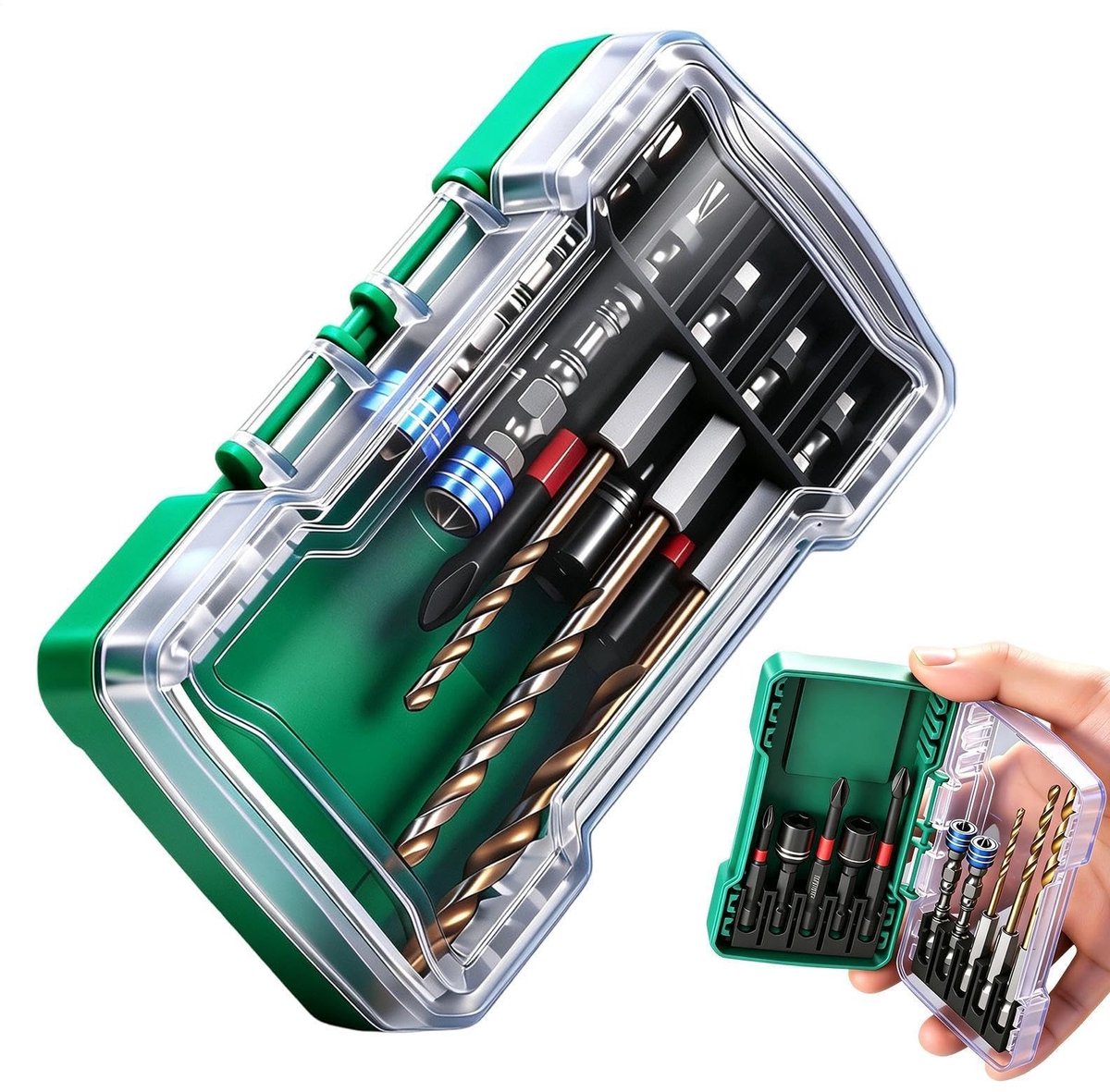 10-Delige Boorbitset - Magnetische Zeskant Bitdriver Kit
