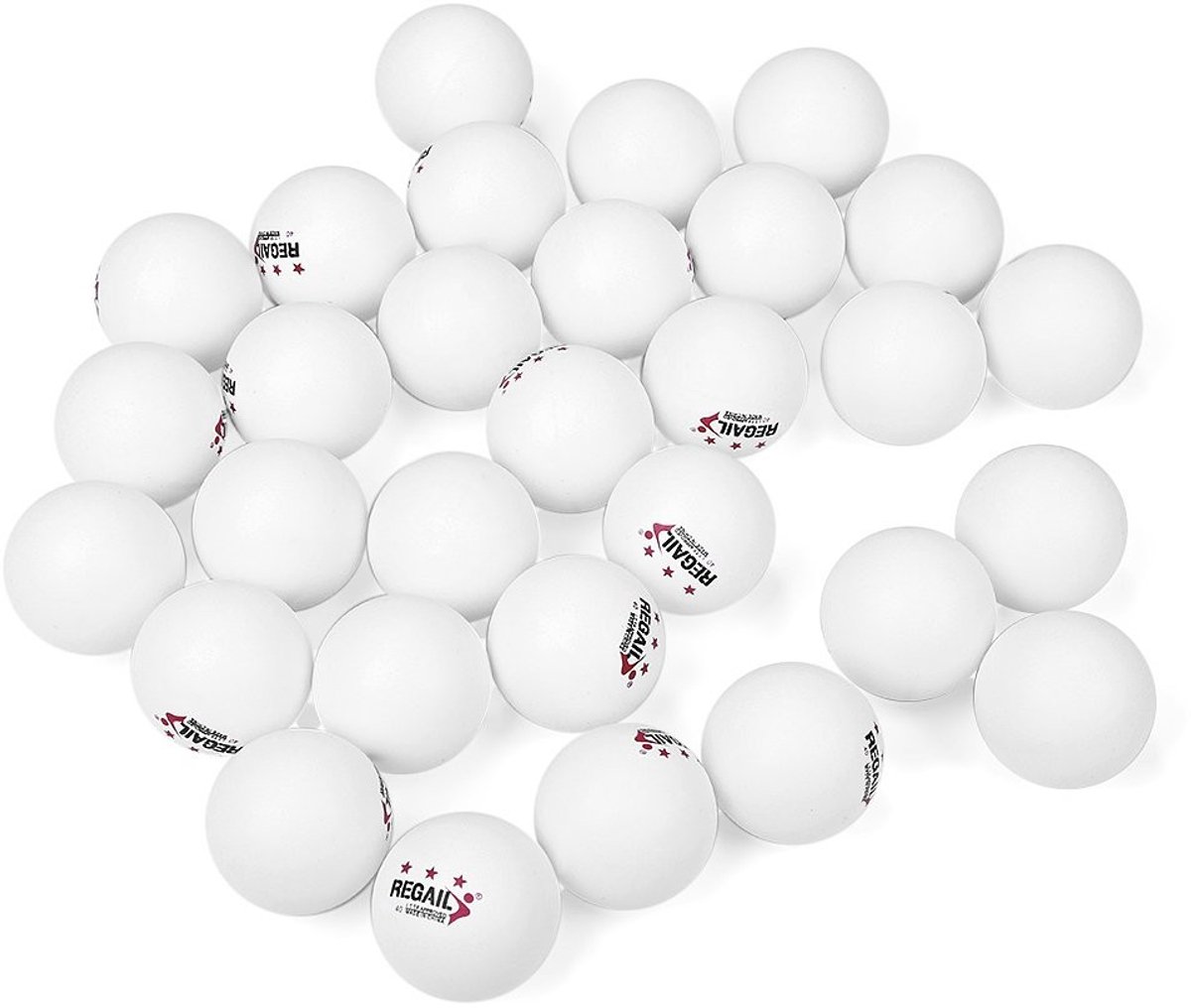 Pingpongballen 30 Stuks - 40mm 3 Sterren Wit