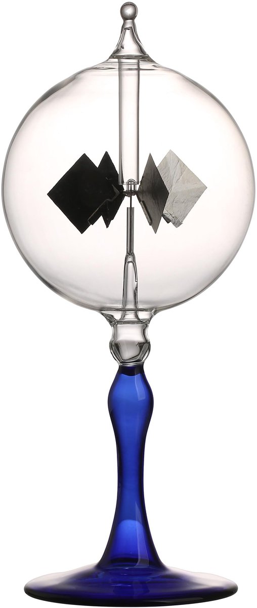 Zonne-energie Roterend Ornament - Transparante Schoepen - Blauw