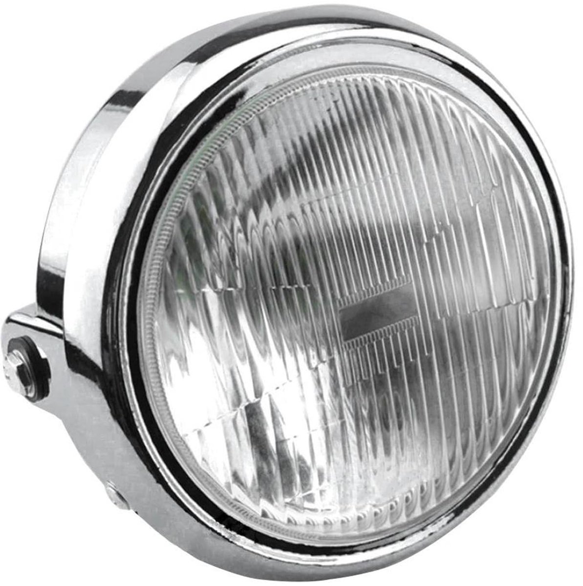 Motorfiets Koplamp - Ronde Chrome 125cc