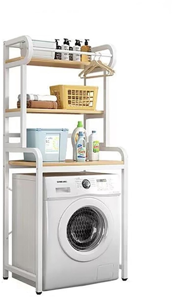 Ruimtebesparende Badkamer Organizer - 2/3 Laags met Hangroede - Verstelbaar