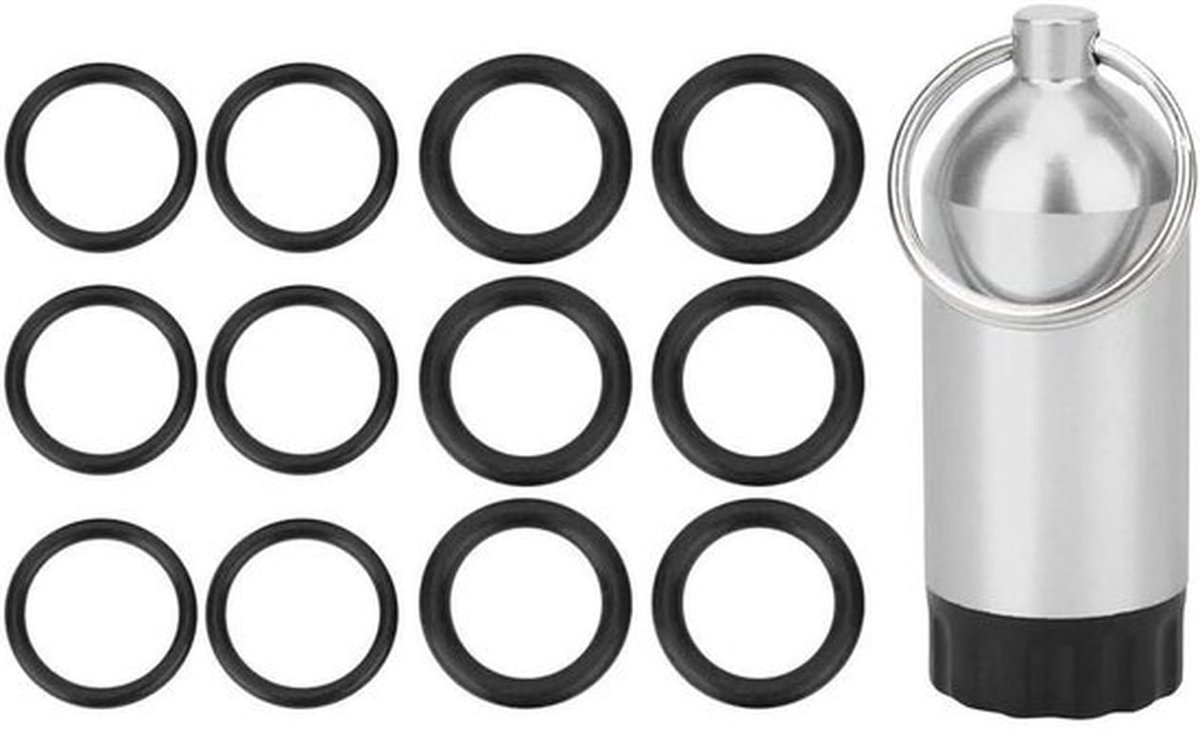 Zilveren o-ring afdichtring geschikt voor duikcilinder opslagfles en klep, duurzaam materiaal geschikt voor betrouwbare afdichting en bescherming tegen lekken