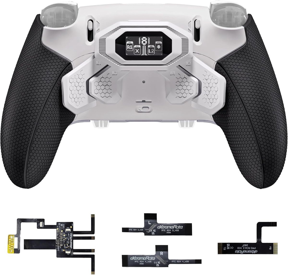 Remap Kit 4 Achterpaddles met OLED - Geschikt voor PS5 Edge Controller
