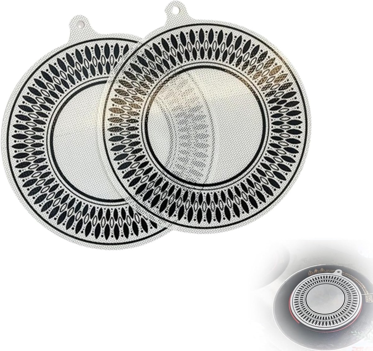 Beschermmat voor Inductiekookplaat - 2 Stuks, Krasbestendig en Warmtebestendig, Ideaal voor Kookoppervlak en Keukenaccessoires