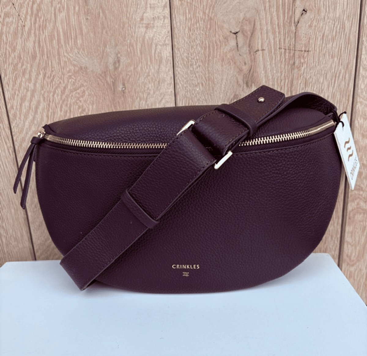 Crinkles Dames Crossbody Grape /bordeaux | Maat: One Size