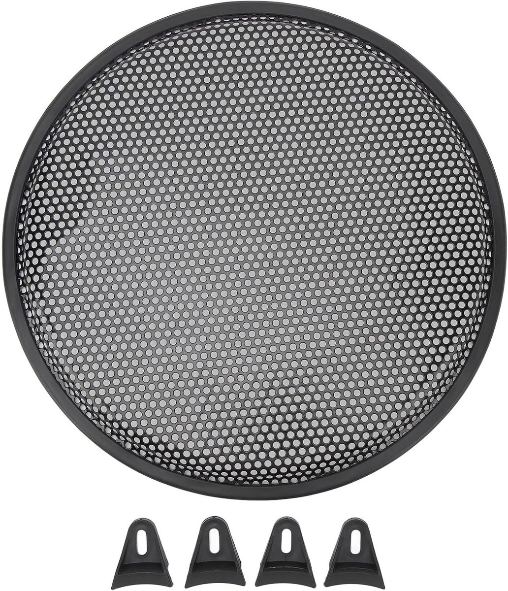 Stevige 12 Inch Subwoofer Grill Cover - Mesh Bescherming voor Auto, Eenvoudige Installatie, Duurzaam Ontwerp, Geluidskwaliteit Verbetering