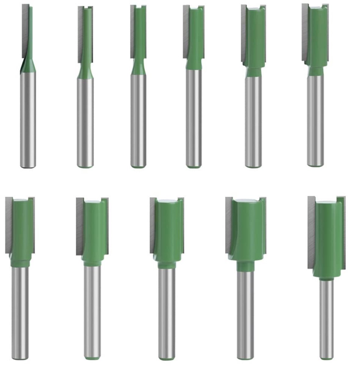11-delige snijbladen set - 6mm dubbelzijdig