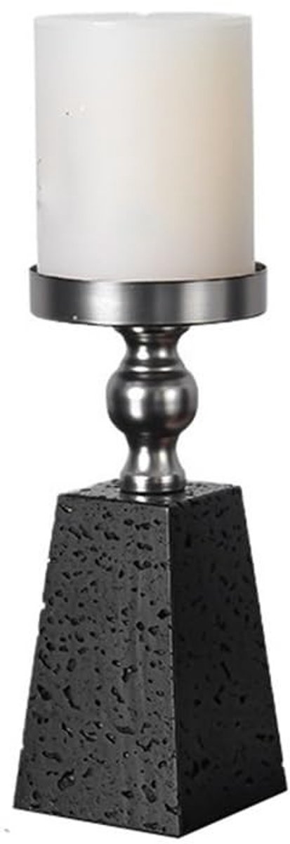 Kaarsenhouder van marmer - Luxe design zwart