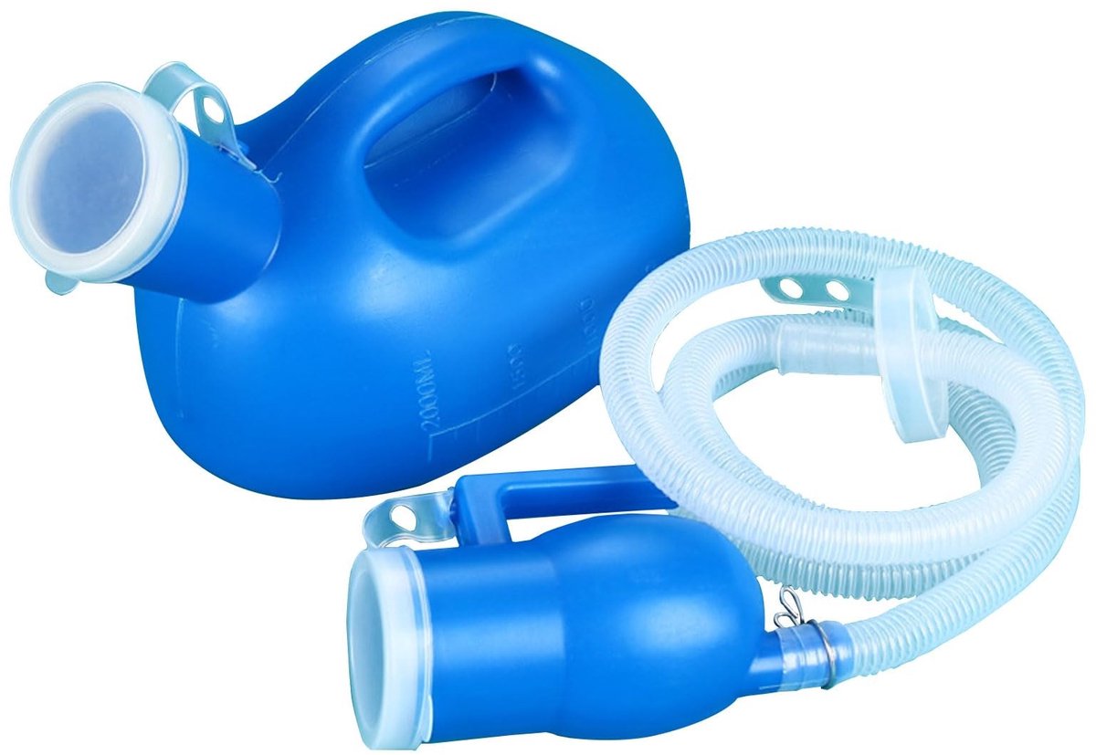 Urinoirfles voor mannen - Morsbestendig - 2000 ml