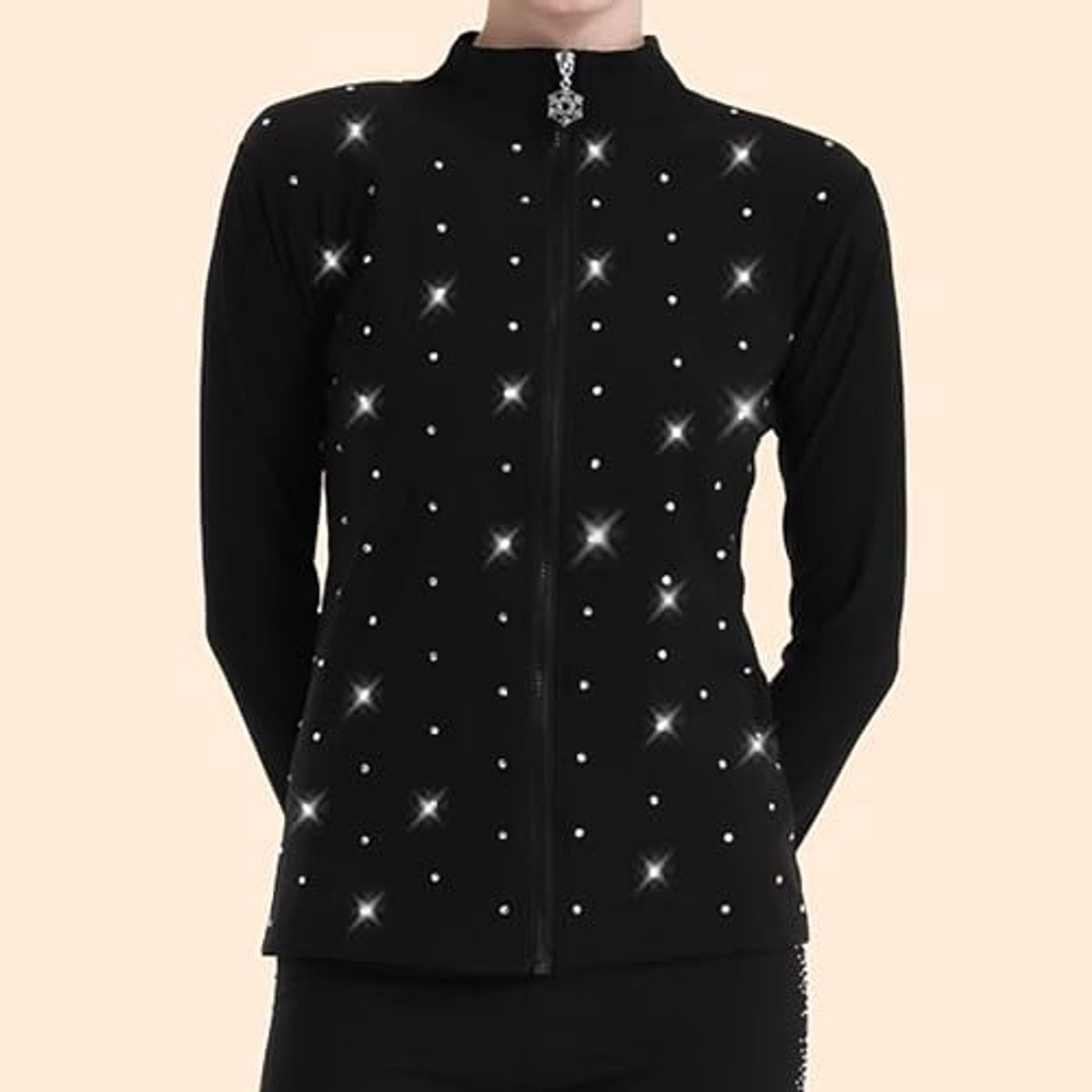 Kunstschaatsen set voor meisjes - Zwart met strass steentjes - Maat
