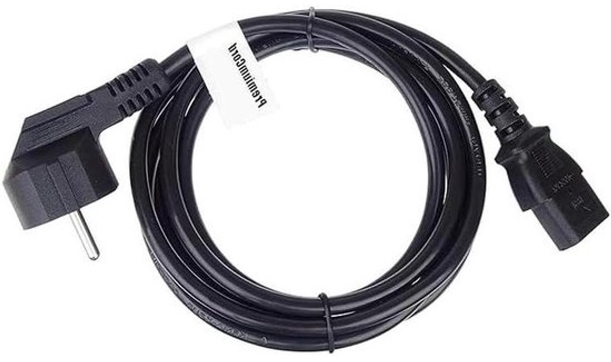 Netspanningskabel - Stroomkabel Adapter - Apparaten Voeden - Overspanningsbeveiliging - Universeel - Zwart