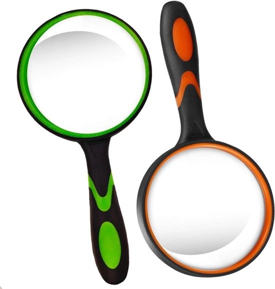 Vergrootglas Set - Leesloep Handheld - Kleine Tekst Lezen - 10x Vergroting Glas - 75 MM Lens - Geel Groen