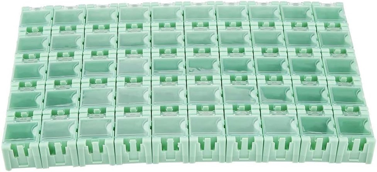 Set van 50 Mini Opbergdozen voor SMD IC Componenten - Perfect voor Elektronische Onderdelen en SMT Projecten