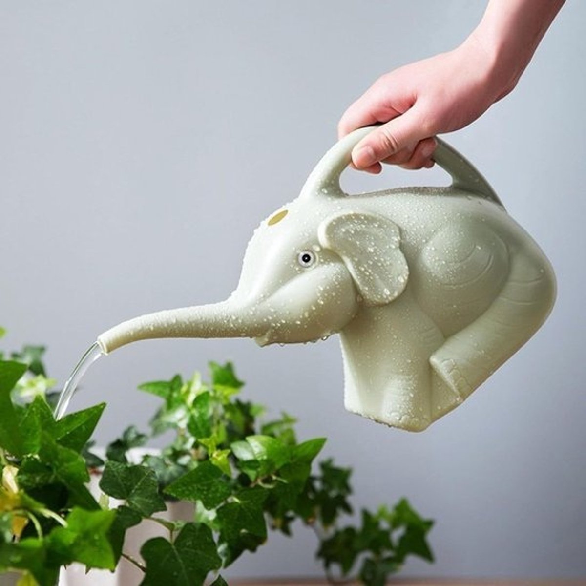Plastic Gieter - Waterkruik Planten - Binnen en Buiten - Lange Nauwe Tuit - 2 Liter Capaciteit - Groen
