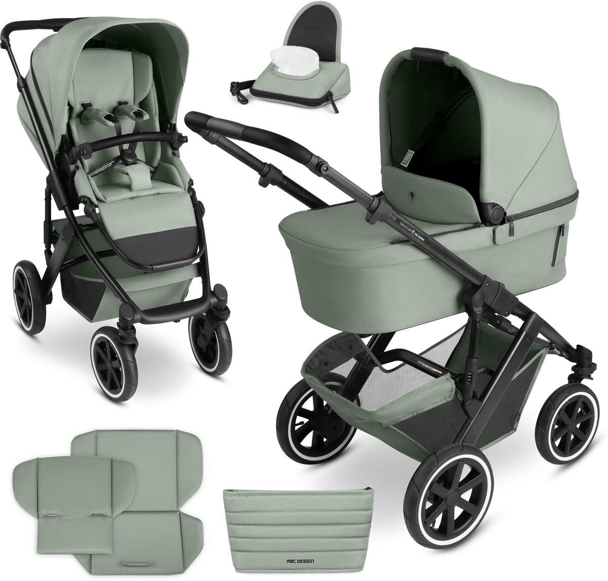 2-in-1 Combinatie Kinderwagen Salsa 5 Air - Inclusief Babybad en CozyCloud Matras