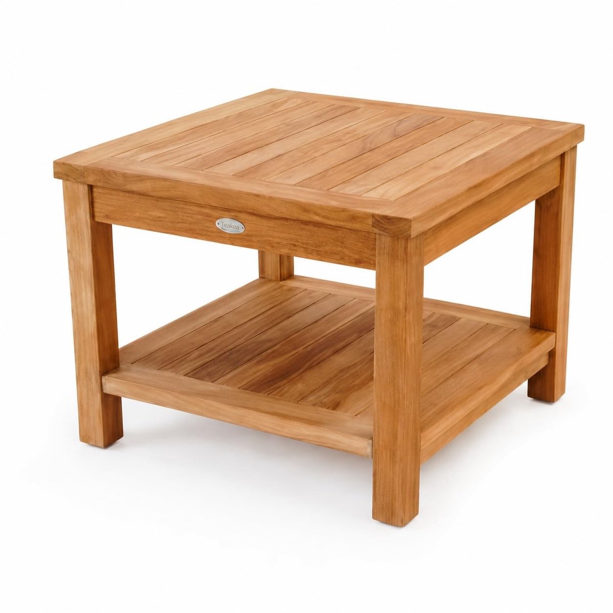 Luxe Teakhouten Bijzettafel 60 x 60 x 45 cm - Weerbestendig