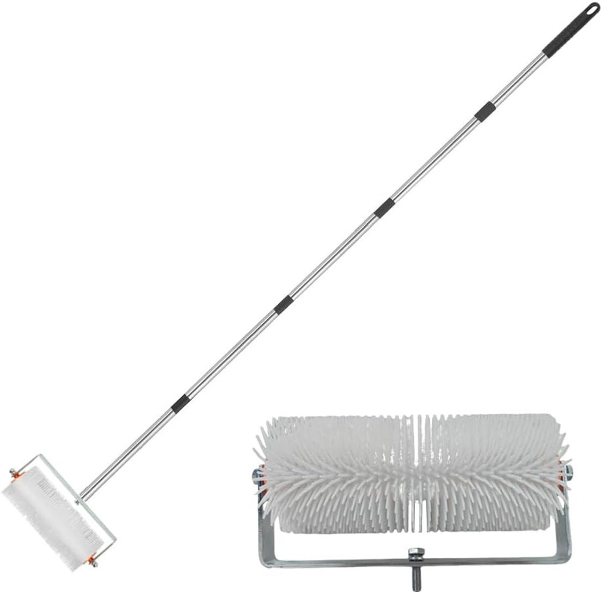 Spiked Roller 23 cm voor Zelfnivellerend Beton, Verwijderen van Epoxy Bubbels en Instelbare Grootte 66 - 57 Inch