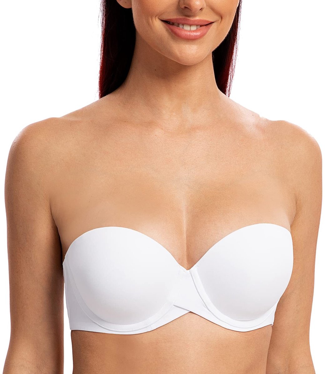 Strapless Push-Up Bh met Ondersteuning - Wit