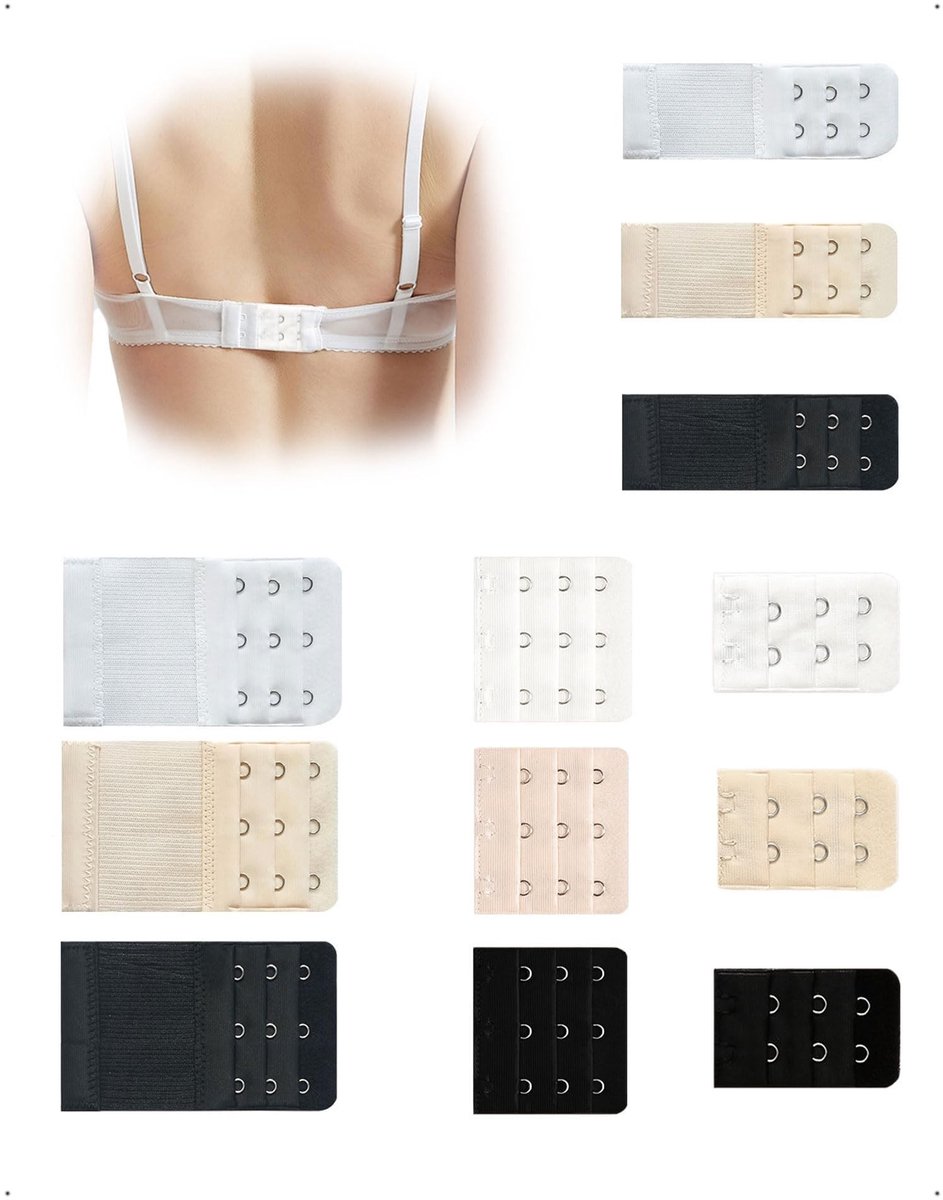 Bh Extensie 2/3/4 Haken - Comfortabele en Rekbare Sluiting